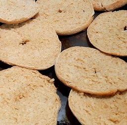 spaccatelle biscottate dopo l'asciugatura in forno